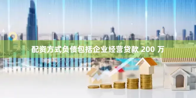 配资方式负债包括企业经营贷款 200 万